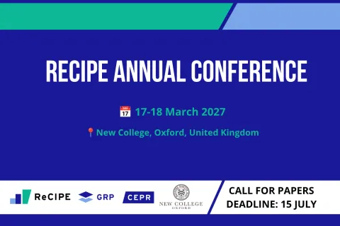 ReCIPE Annual Conference 2027 Call for Papers